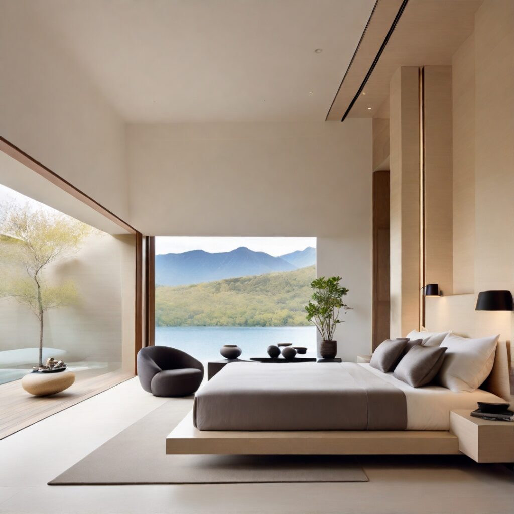 An elegant interior painting in a bedroom