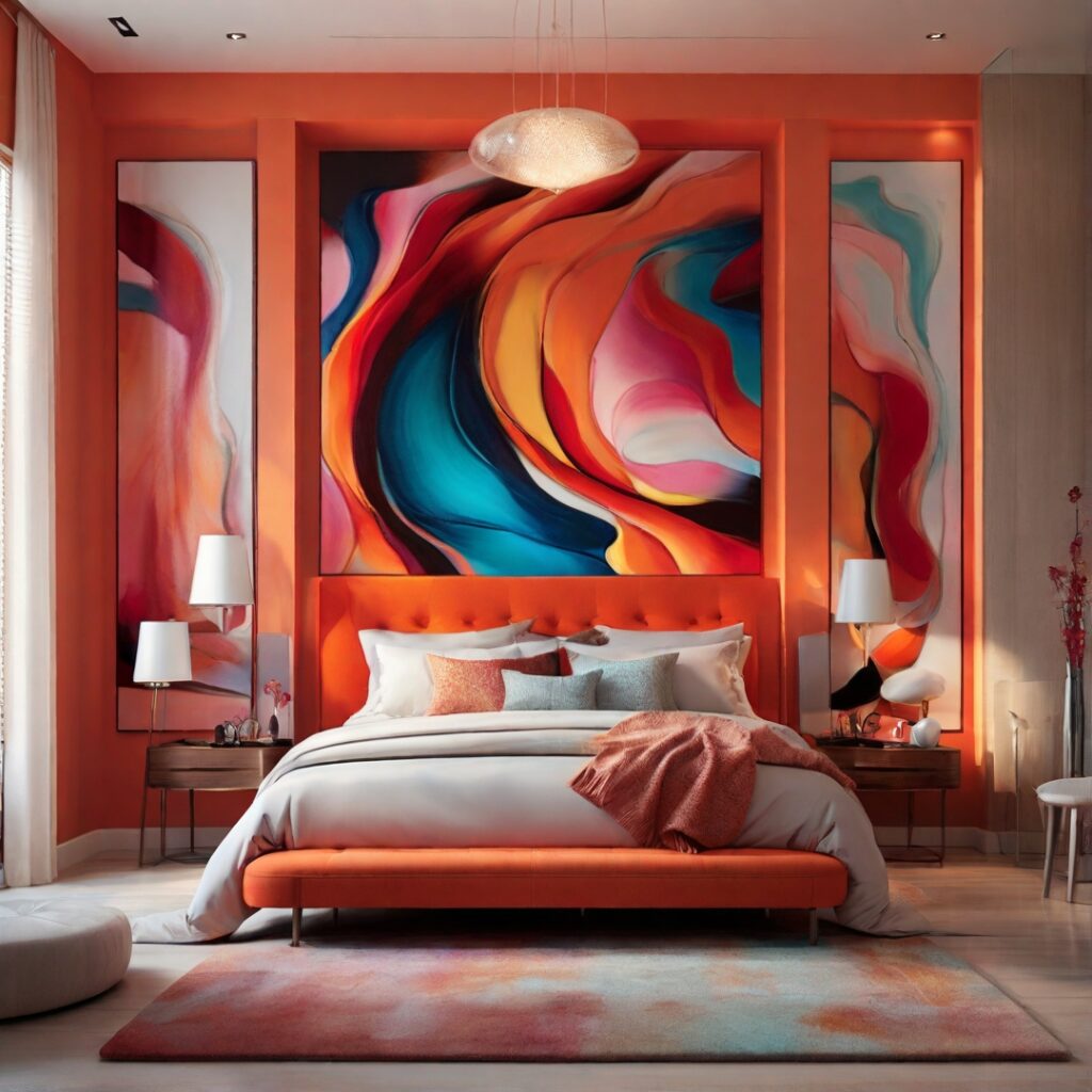 A lively wallpaper design with a splash of multiple hues