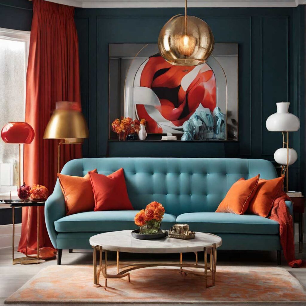 A masterful finish for an interior painting in a living room