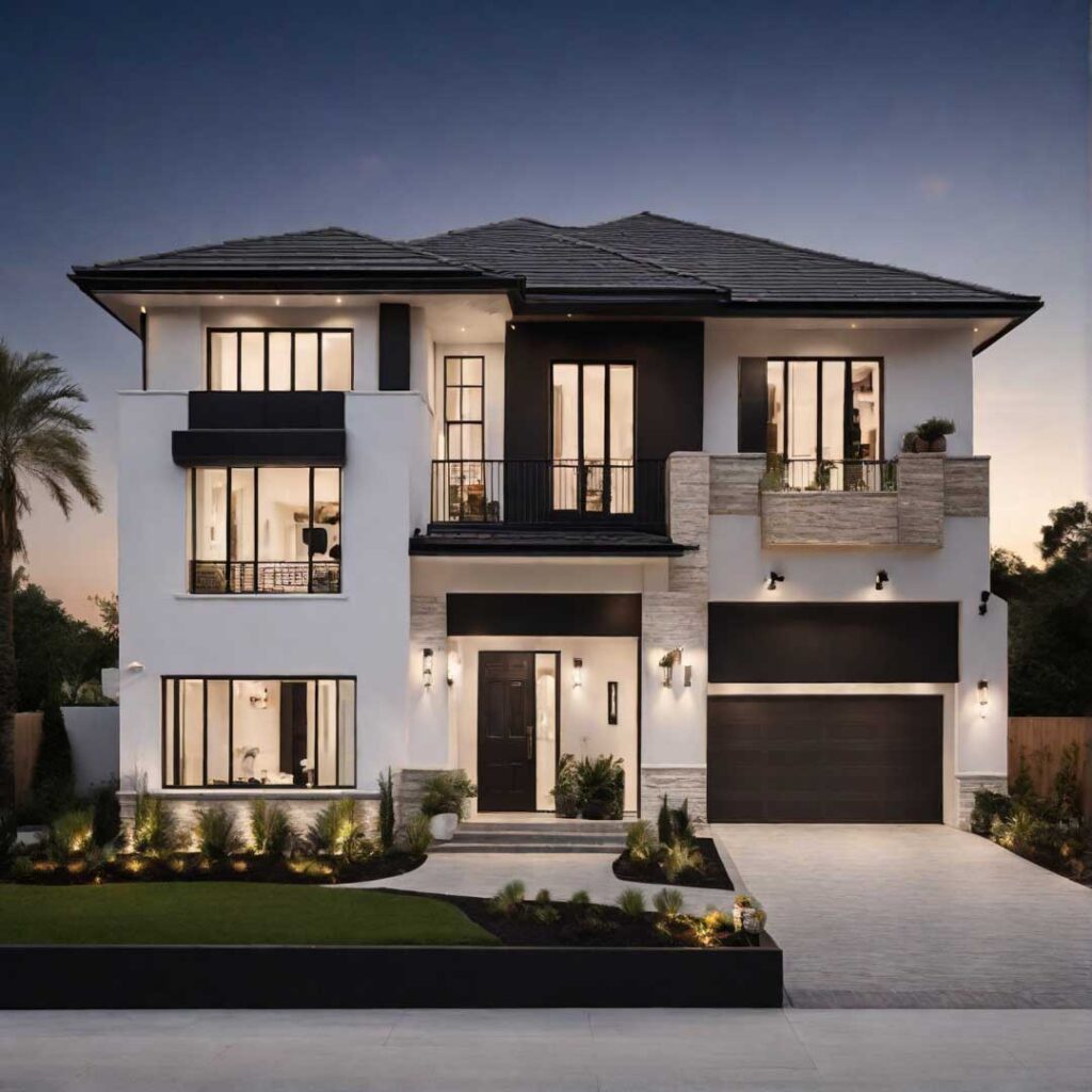 A shiny and crafty exterior painting