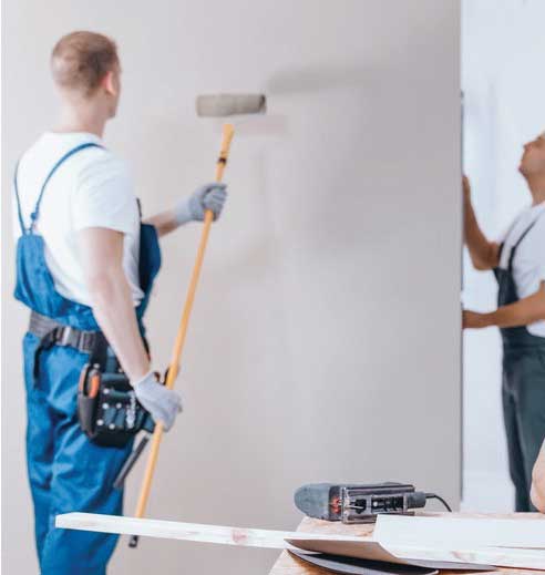 Painters in Toronto area: Walls of a room painted by a couple of professional painters